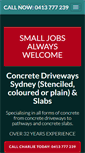 Mobile Screenshot of concretedrivewayssydney.com.au